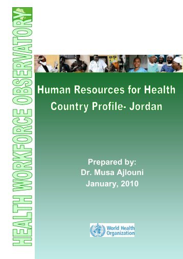 Prepared by: Dr. Musa Ajlouni January, 2010 - World Health ...