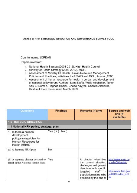 Prepared by: Dr. Musa Ajlouni January, 2010 - World Health ...