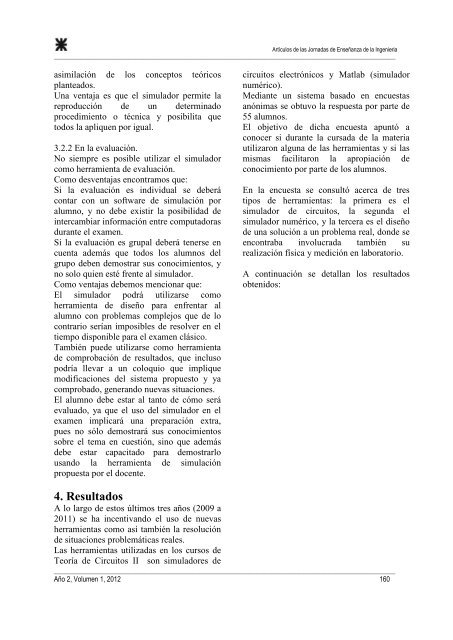 ArtÃ­culos JEIN 2012 Vol 1 - SICyT - Universidad TecnolÃ³gica Nacional