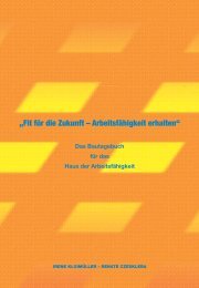 âFit fÃ¼r die Zukunft â ArbeitsfÃ¤higkeit erhaltenâ - WERT:ARBEIT