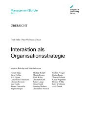 Interaktion als Organisationsstrategie - ICG Integrated Consulting ...