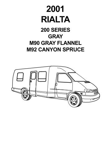 2001 RIALTA - Winnebago Rialta Motor Home