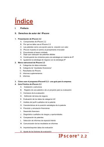 2. Marco estructural de IPscoreÂ® 2.2 - Inapi Proyecta
