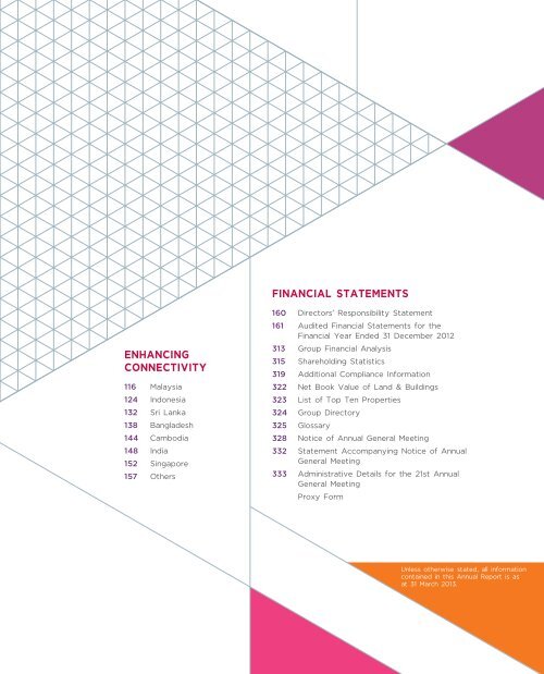 Annual Report 2012, PDF - Axiata Group Berhad - Investor Relations