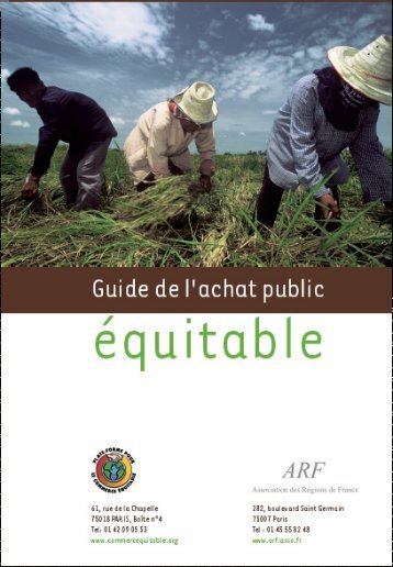 Guide de l'achat public - la Plate-Forme pour le Commerce Équitable