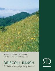 DRISCOLL RANCH - Peninsula Open Space Trust