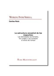 La estructura ancestral de los mapuches: Carlos Ruiz - Centro de ...