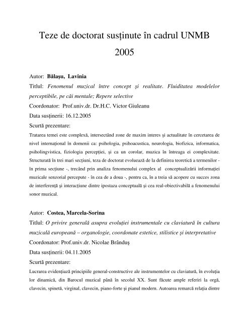 teze de doctorat sustinute in cadrul unmb - 2005.pdf