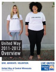 leadership giving - United Way of Central Minnesota