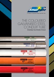 The Coloured GAlVANISed STeel CoNduIT TuBe - Southern Steel