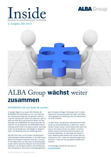 ALBA Group wächst weiter zusammen - Interseroh