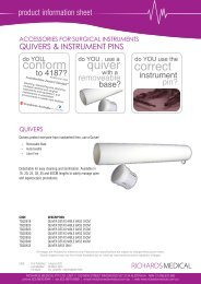 Quivers & Instrument Pins - Richards Medical