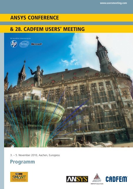 Programm ANSYS CONFERENCE & 28. CADFEM USERS' MEETING
