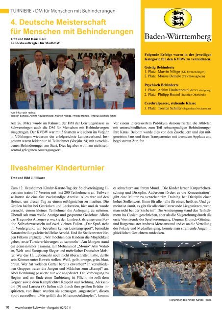 KVBW-Magazin 1102 - Bushido Oberkirch