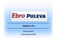 primer año - Ebro Foods