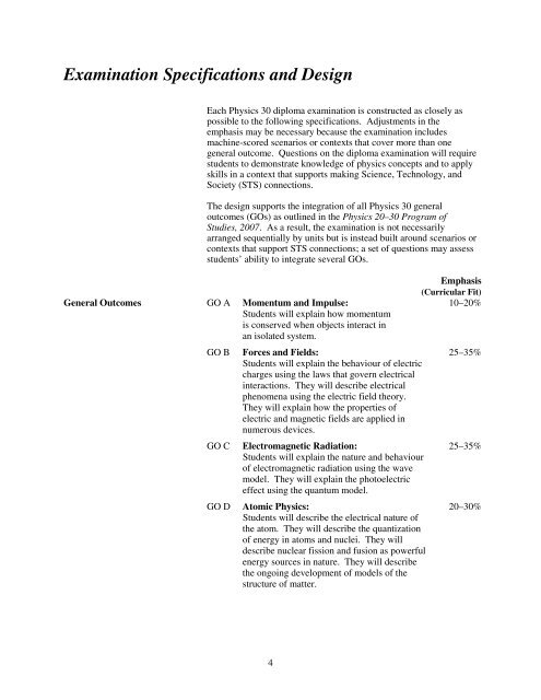 Info Bulletin Physics 30 2009-2010 - McCoy High School