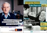 NoÃ«l dans tous les cÅurs Dossier - petits frÃ¨res des Pauvres