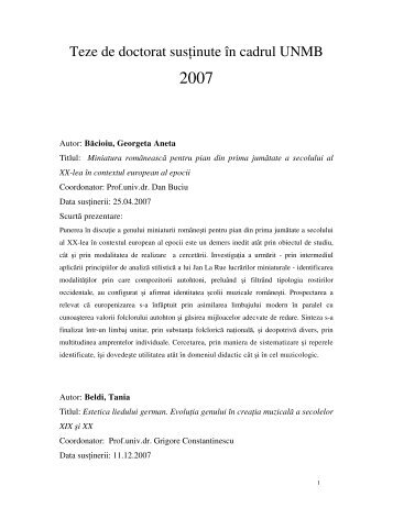 teze de doctorat sustinute in cadrul unmb - 2007.pdf