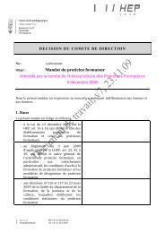 Mandat du praticien formateur