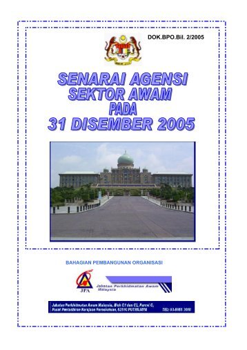 Senarai Agensi Pada 31 Disember 2005 tiada diluar saraan