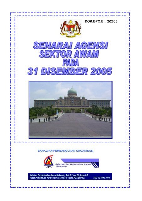 Senarai Agensi Pada 31 Disember 2005 tiada diluar saraan