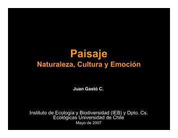 presentación en pdf - Instituto de Ecología y Biodiversidad - Chile