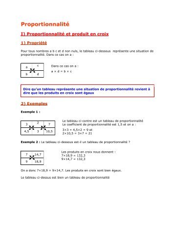 4e - ProportionnalitÃ© - Parfenoff . org