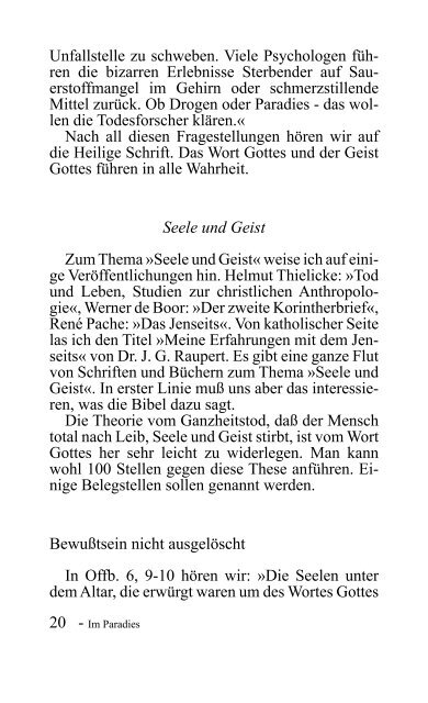 Im Paradies - Okkultismus: Bibel- und Schriftenmission Dr. Kurt E ...