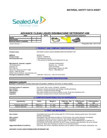 View MSDS - Wesclean Equipment and Cleaning Supplies, Ltd.