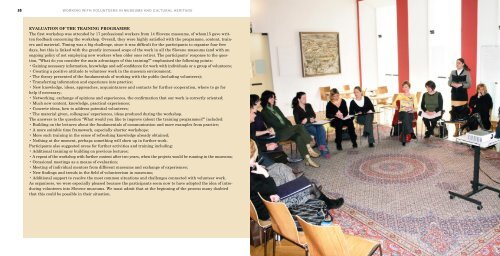 VOLUNTEERS IN MUSEUMS AND CULTURAL HERITAGE - AmitiÃ©