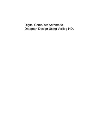Digital Computer Arithmetic Datapath Design Using Verilog_HDL