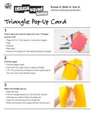 Triangle Pop-Up Card - PBS Kids