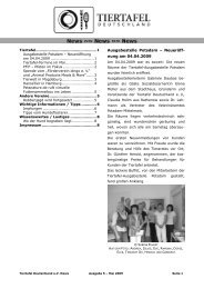 Tiertafel News - Ausgabe 5 - Mai 2009 - Tiertafel Deutschland eV