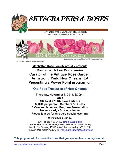Skycraper & Roses Nov 2013a.pdf - Manhattan Rose Society
