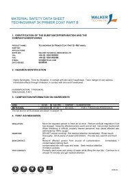 material safety data sheet technowrap 3k primer ... - PT. Harimau Putih