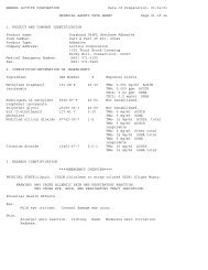 U-04FL Part A MSDS - On-Hand Adhesives, Inc.