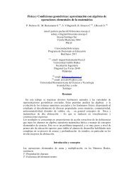 FÃ­sica y Condiciones geomÃ©tricas: aproximaciÃ³n con algebras de ...