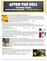 Brochure 2011 - Old Trail School