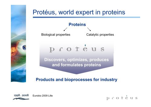 download the presentation - EuroBiO 2009