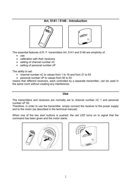 Art. 5141 / 5146 - Introduction Use - Weba