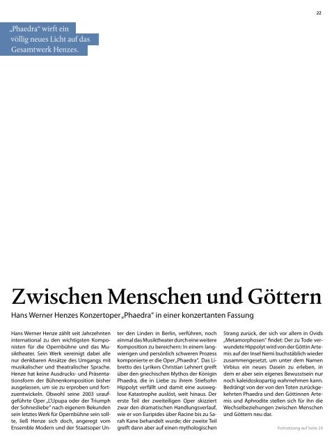 das magazin 01/02 2009 - Kölner Philharmonie