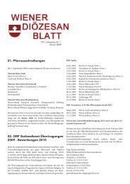 Diözesanblatt 2009 - Thema Kirche