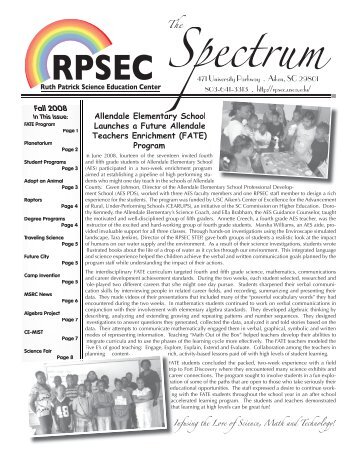 pdf version - The Ruth Patrick Science Education Center - University ...