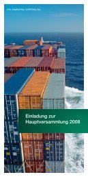 Einladung zur Hauptversammlung 2008 - hci hammonia shipping ag
