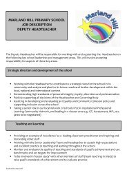 marland hill primary school job description ... - Oldham Chronicle