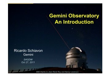 Gemini Instruments and Science Highlights