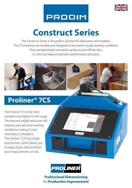 Download Proliner 7CS series spec sheet - Prodim