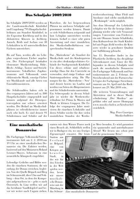 Musikus Ausgabe 24 - Tiroler Musikschulwerk