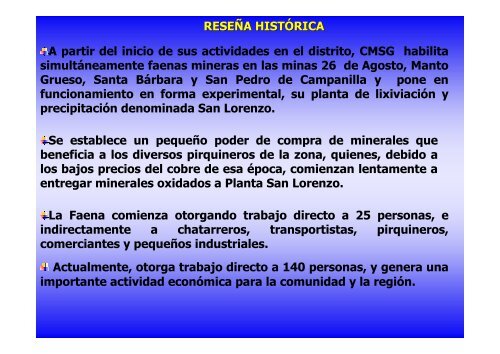 Mediana MinerÃ­a del Cobre - Sonami