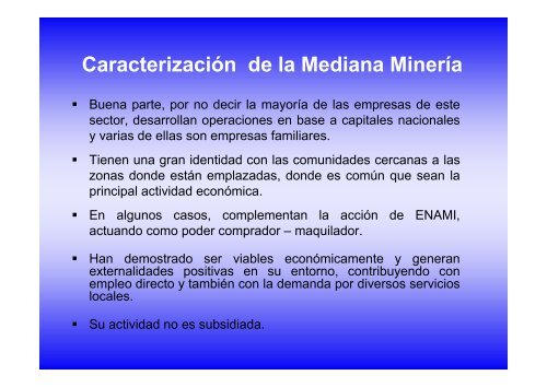 Mediana MinerÃ­a del Cobre - Sonami